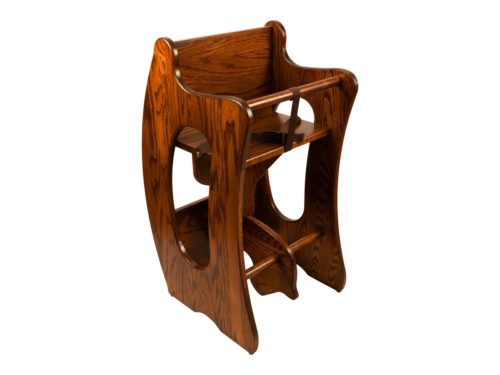 3 in 1 Oak High Chair, Desk, Rocking Horse