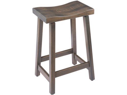 Amish made quarter-sawn oak urban bar stool